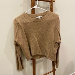 Madewell Brown Cropped Sweater